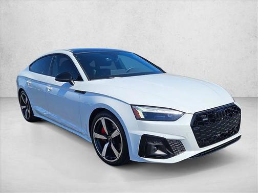 Glacier White Metallic 2023 Audi A5 Sportback 45 S Line Premium Plus
