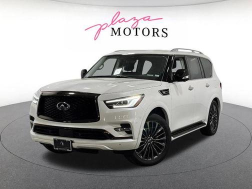 Moonstone White 2021 INFINITI QX80 PREMIUM SELECT AWD