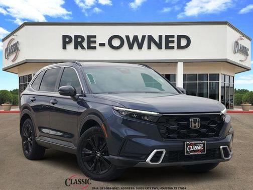 Blue Metallic 2023 Honda CR-V Hybrid Sport Touring
