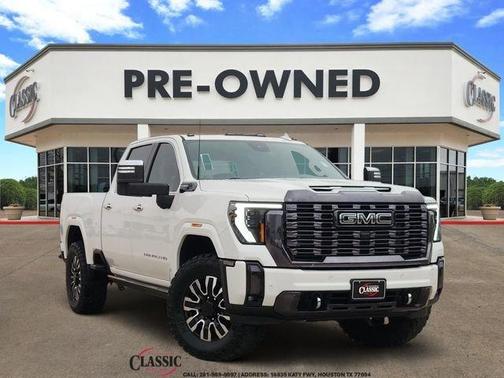 White Frost Tri-Coat 2024 GMC Sierra 2500 Denali Ultimate
