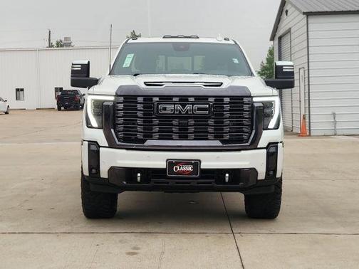 White Frost Tri-Coat 2024 GMC Sierra 2500 Denali Ultimate