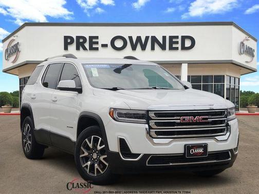 Summit White 2023 GMC Acadia SLE