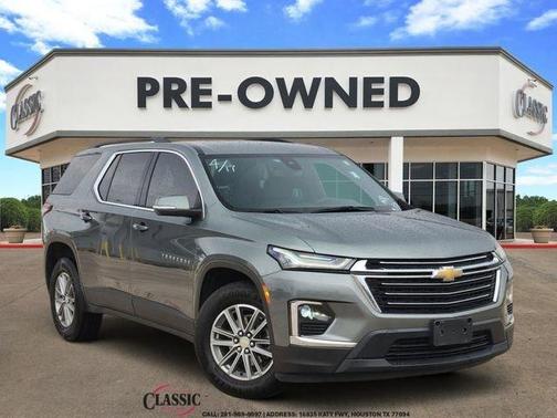 Silver Sage Metallic 2023 Chevrolet Traverse LT Cloth