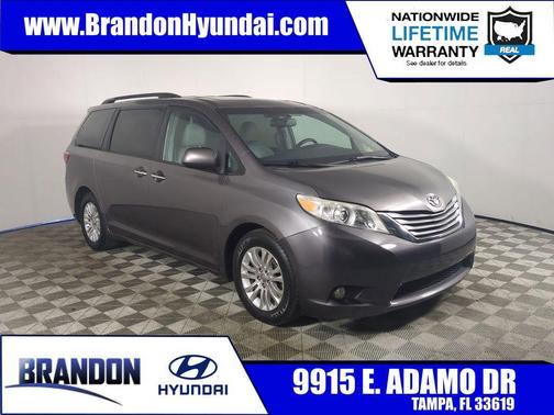 Predawn Gray Mica 2016 Toyota Sienna XLE