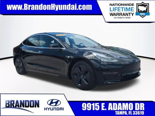 Solid Black 2019 Tesla Model 3 Long Range