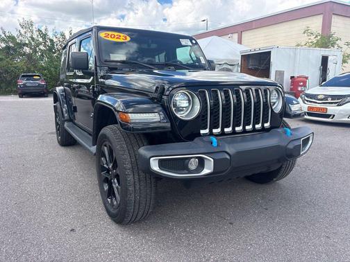Black Clearcoat 2023 Jeep Wrangler 4xe Sahara