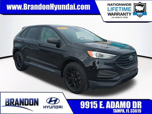 Agate Black Metallic 2021 Ford Edge SE