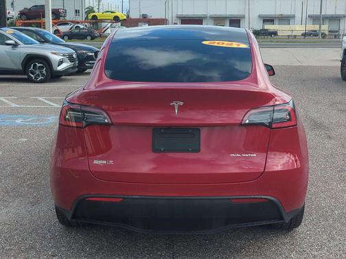 Red Multi-Coat 2021 Tesla Model Y Long Range Dual Motor All-Wheel Drive
