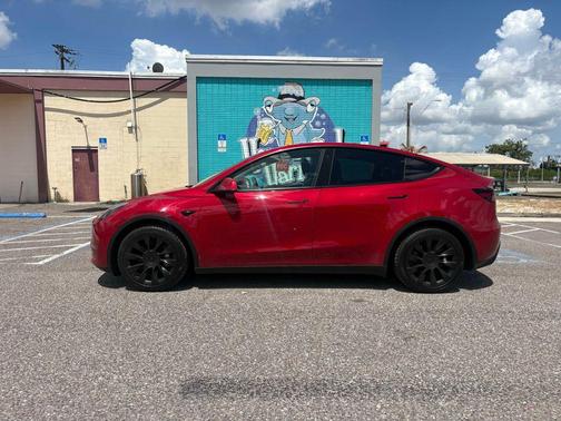 Red Multi-Coat 2021 Tesla Model Y Long Range Dual Motor All-Wheel Drive