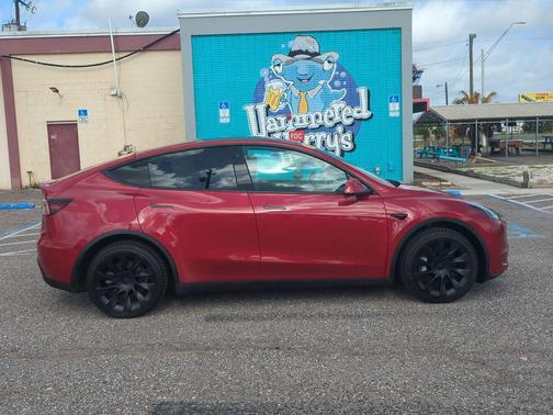 Red Multi-Coat 2021 Tesla Model Y Long Range Dual Motor All-Wheel Drive