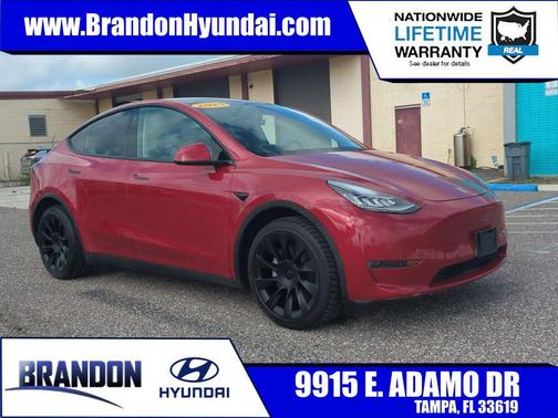 Red Multi-Coat 2021 Tesla Model Y Long Range Dual Motor All-Wheel Drive