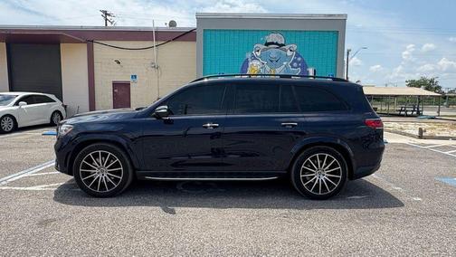 Blue 2022 Mercedes-Benz GLS 450 4MATIC