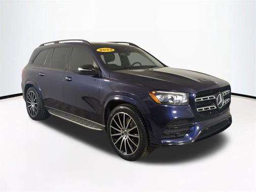 Blue 2022 Mercedes-Benz GLS 450 4MATIC