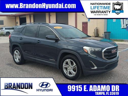 Blue Steel Metallic 2018 GMC Terrain SLE