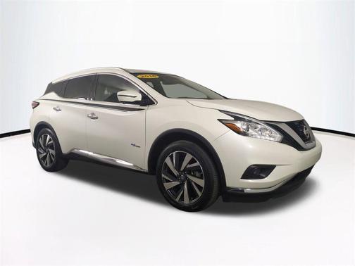 Pearl White 2016 Nissan Murano Hybrid Platinum