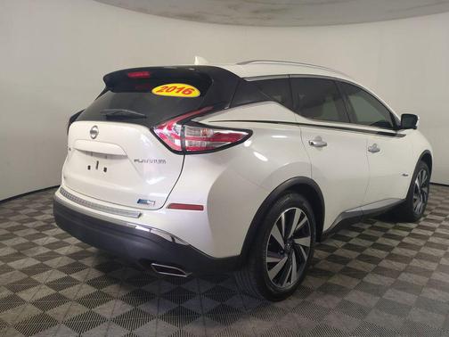 Pearl White 2016 Nissan Murano Hybrid Platinum