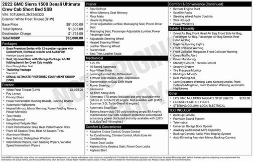 2022 GMC Sierra 1500 Denali Ultimate