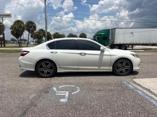 White Orchid Pearl 2017 Honda Accord Touring V6
