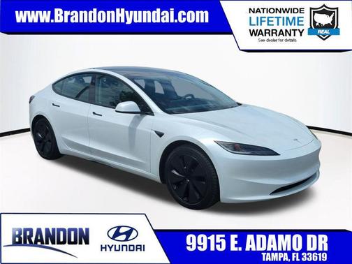 Pearl White Multi-Coat 2024 Tesla Model 3 Long Range