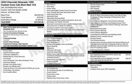 2023 Chevrolet Silverado 1500 Custom