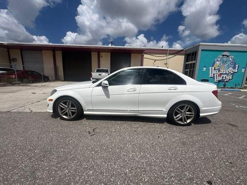 White 2014 Mercedes-Benz C-Class C 250 Sport