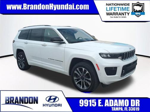 Bright White Clearcoat 2023 Jeep Grand Cherokee L Overland