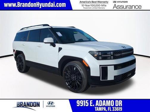 Serenity White 2026 Hyundai SANTA FE Calligraphy