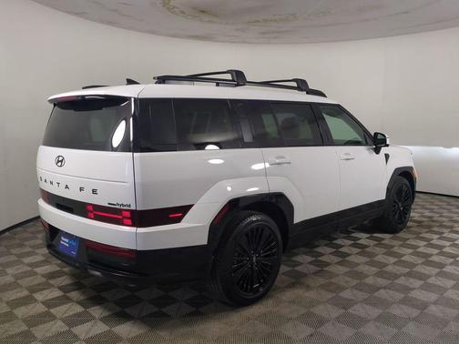 Serenity White 2025 Hyundai SANTA FE HEV Calligraphy