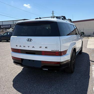 Serenity White 2025 Hyundai SANTA FE HEV Calligraphy