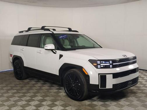 Serenity White 2025 Hyundai SANTA FE HEV Calligraphy