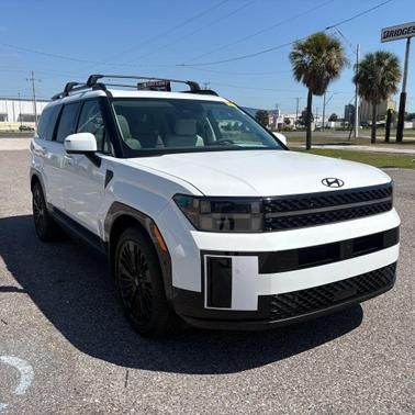 Serenity White 2025 Hyundai SANTA FE HEV Calligraphy