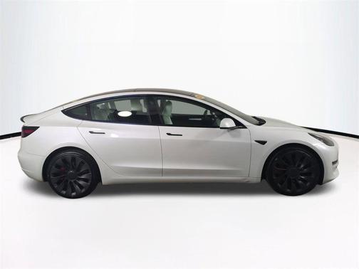 Pearl White Multi-Coat 2023 Tesla Model 3 Performance