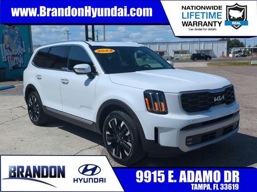 Glacial White Pearl 2024 Kia Telluride SX