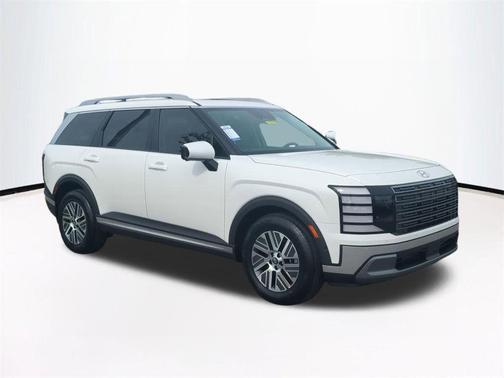White Pearl 2026 Hyundai Palisade Hybrid Blue SEL Premium 8P
