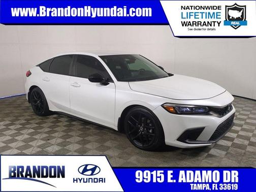 Platinum White Pearl 2023 Honda Civic Sport