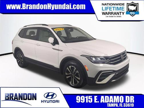Pure White 2024 Volkswagen Tiguan 2.0T S