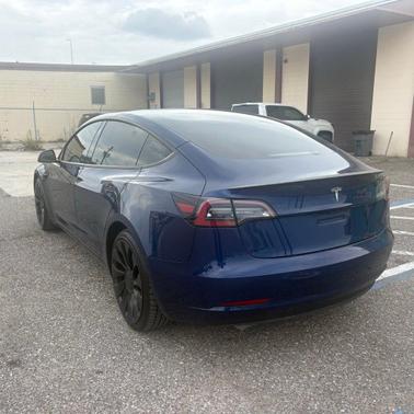 Deep Blue Metallic 2022 Tesla Model 3 Performance