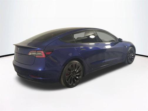 Deep Blue Metallic 2022 Tesla Model 3 Performance