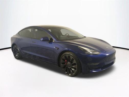 Deep Blue Metallic 2022 Tesla Model 3 Performance