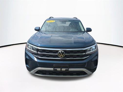 Blue Metallic 2021 Volkswagen Atlas 2.0T SE w/Technology 4MOTION