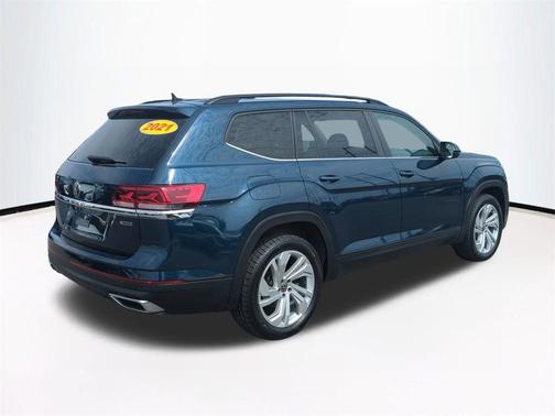Blue Metallic 2021 Volkswagen Atlas 2.0T SE w/Technology 4MOTION