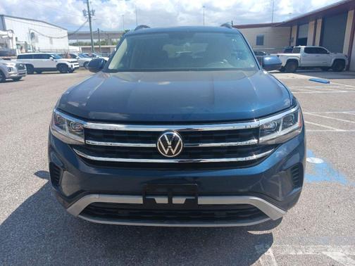 Blue Metallic 2021 Volkswagen Atlas 2.0T SE w/Technology 4MOTION