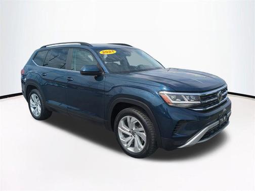 Blue Metallic 2021 Volkswagen Atlas 2.0T SE w/Technology 4MOTION