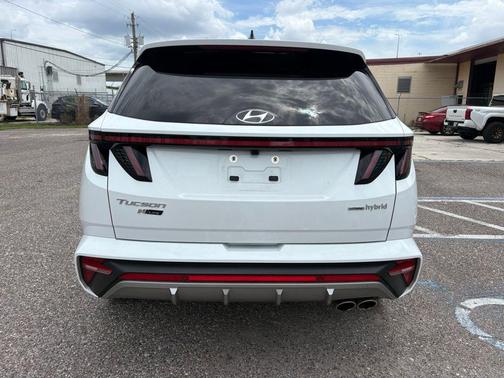 White Pearl 2024 Hyundai TUCSON Hybrid N Line