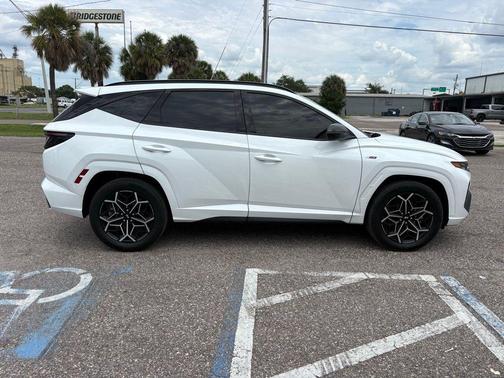 White Pearl 2024 Hyundai TUCSON Hybrid N Line