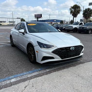 Quartz White 2021 Hyundai SONATA SEL