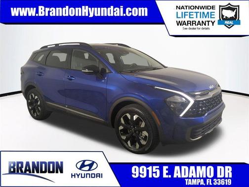 Sapphire Blue 2023 Kia Sportage X-Line