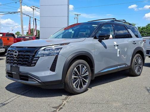 Boulder Gray 2026 Nissan Pathfinder Platinum