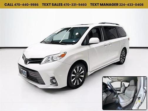 Blizzard Pearl 2019 Toyota Sienna XLE Premium