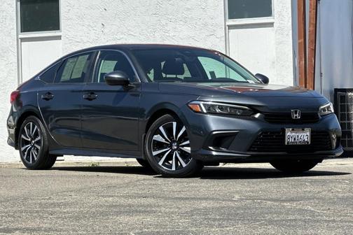 Gray 2022 Honda Civic EX